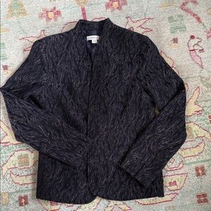 Coldwater Creek Navy and Gold Blazer